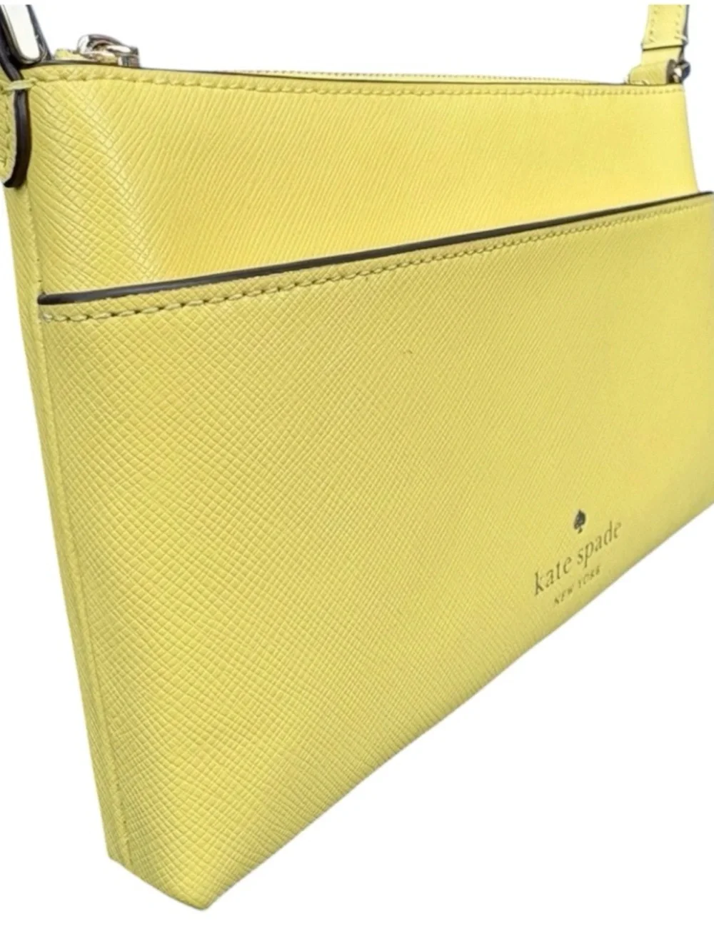 Kate Spade‎ Sadie Saffiano Leather Top Zip Yellow Crossbody Bag